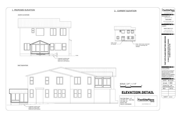 Sunroom Superimposed Elevations scaled