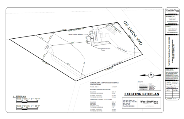 demolition siteplan drawing