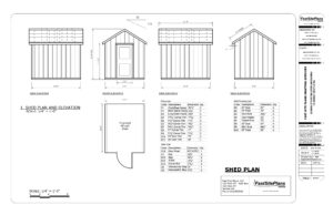 Shed Elevation And Plans 1