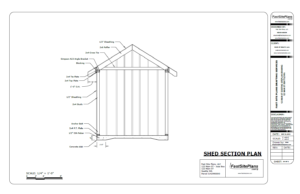 shed section drawing