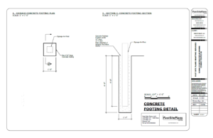 sign concrete drawing