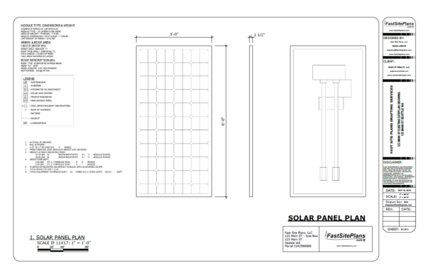 solarpanel plan drawing