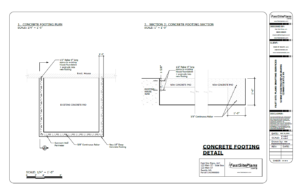 sunroom concrete drawing