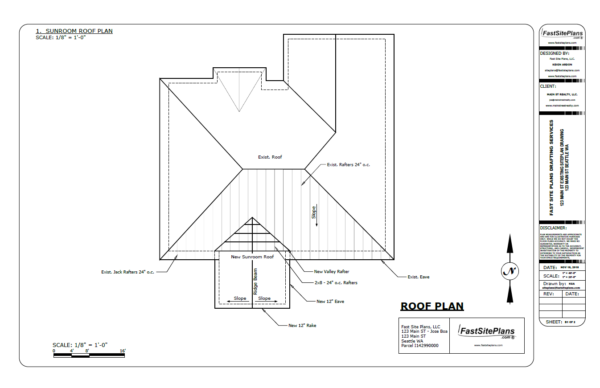 sunroom roof drawing