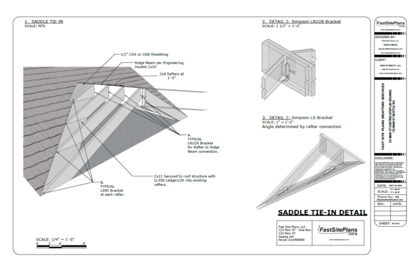 sunroom saddle drawing